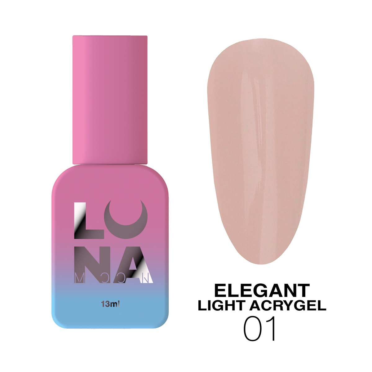 Lunamoon Elegant Light Acrygel 01 13ml — zdjęcie produktu 1