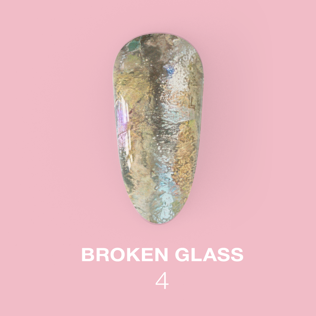 Lunamoon set of dry glitters for nails «Broken Glass» 6 pcs — zdjęcie produktu 5