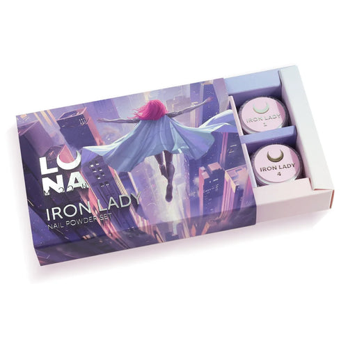 Lunamoon  Iron Lady Nail Powder Set 6 pcs — zdjęcie produktu 1